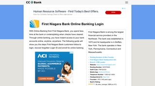 
                            1. First Niagara Bank Online Banking Login - CC Bank - First Niagara Bank Portal Id