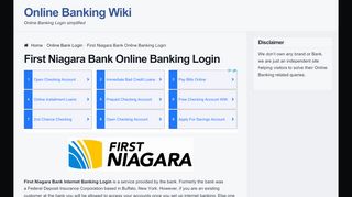 
                            9. First Niagara Bank Online Banking Login | Sign-In Instructions - First Niagara Bank Portal Id