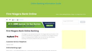 
                            7. First Niagara Bank Online | Online Banking Information Guide - First Niagara Bank Portal Id