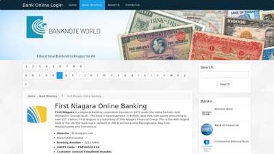 First Niagara Online Banking  Bank Online