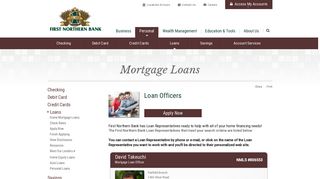 First Northern Bank – That's My Bank – Online Mortgage ... - That's My Bank Portal