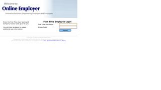 
                            2. First Time Employee Login - Online Employer - First Paychoice Portal