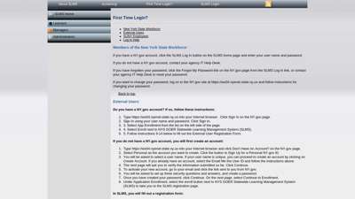 
                            3. First Time Login? - SLMS - New York Statewide Learning ...