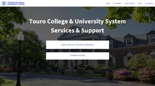 
                            3. First Time User – Touro College - Touroone Student Portal
