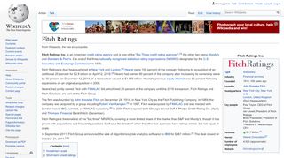 
                            7. Fitch Ratings - Wikipedia - Fitch Ratings Portal