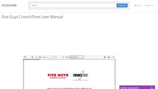 
                            9. Five Guys CrunchTime User Manual - PDF Free Download - Five Guys Crunch Time Portal