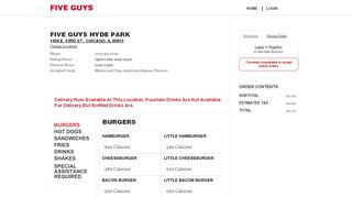 
                            8. Five Guys Hyde Park - Order Online - Five Guys Crunch Time Portal