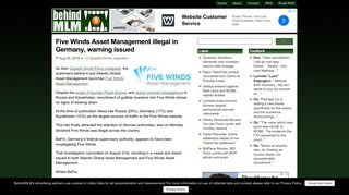 
                            5. Five Winds Asset Management illegal in Germany, warning ... - Five Winds Asset Management Login