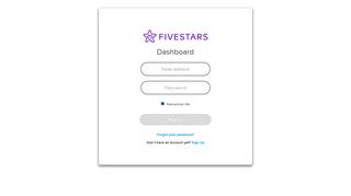 
                            3. Fivestars | Dashboard | Login - Vicinity Rewards Login