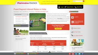 
                            3. Fixed Deposit - Interest Rates - Mahindra Finance - Mahindra Finance Fd Portal