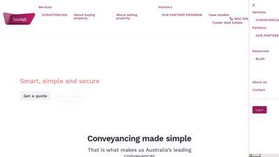 Fixed-fee property conveyancing Australia-wide  Lawlab ...
