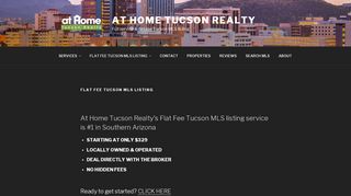 
                            9. FLAT FEE TUCSON MLS LISTING - At Home Tucson Realty - Tucson Mls Portal