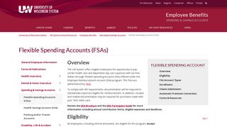
                            6. Flexible Spending Accounts - University of Wisconsin System - Etf Tasc Portal