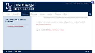 
                            5. FlexiSCHED & Support Seminar - Lake Oswego School District - Www Flexisched Net Login