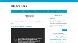 
                            6. Flexispy Login - Portal Flexispy Login