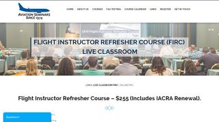 Flight Instructor Refresher Course FIRC - Aviation Seminars - Aopa Firc Portal