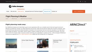 
                            9. Flight Planning & Weather - Collins Aerospace ARINCDirect - Universal Flight Planning Portal