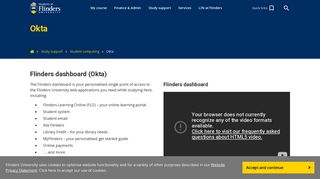 
                            2. Flinders dashboard (Okta) - Flinders University Students - Flinders Uni Flo Portal