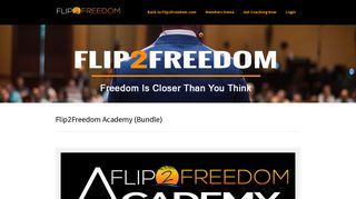 
Flip2Freedom Members Portal  
