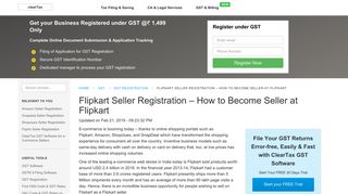 
                            6. Flipkart Seller Registration - How to Become Seller at Flipkart - Flipkart Vendor Portal
