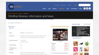 
Flirt4free Reviews, Information and News - WeCamGirls   
