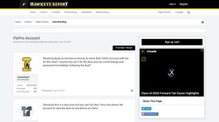 
                            5. FloPro Account | HawkeyeReport.com - Forums - Flo Pro Account Portal