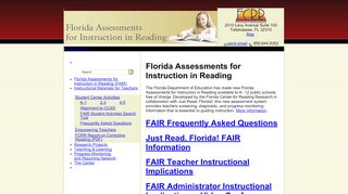 
                            5. Florida Assessments for Instruction in Reading (FAIR) - Fair Testing Florida Teacher Portal