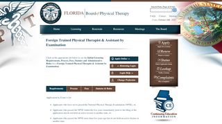 
                            8. Florida Board of Physical Therapy » Foreign Trained Physical ... - Fccpt Online Portal