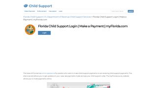 
Florida Child Support Login | Make a Payment | myFlorida.com
