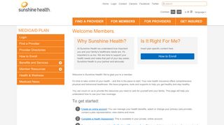 
                            6. Florida Medicaid Options & Plans | Sunshine Health - Sunshine State Portal