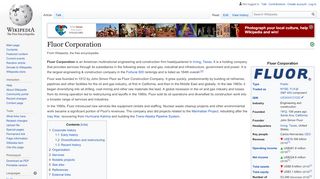 
Fluor Corporation - Wikipedia  

