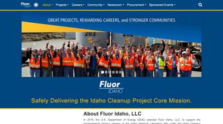 
Fluor Idaho: Home  
