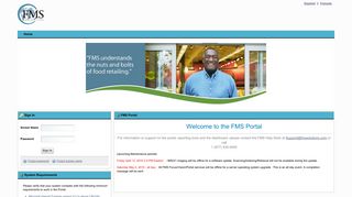 
FMS Portal: Mobile Home

