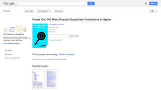 
                            7. Focus On: 100 Most Popular Expatriate Footballers in Spain - Spark City Sign In