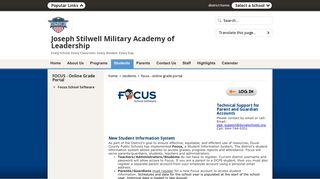 
                            2. FOCUS - Online Grade Portal / Focus School Software - Duvalschools Focus Portal