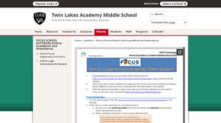 
                            8. FOCUS SCHOOL SOFTWARE (Online Gradebook and ... - Duvalschools Focus Portal
