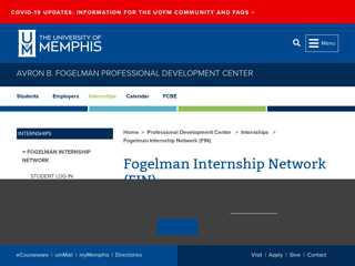Fogelman Internship Network (FIN) - University of Memphis