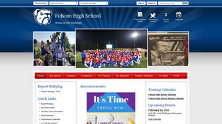 
                            2. Folsom High School / Homepage - Folsom Cordova Unified - Fhs Powerschool Portal