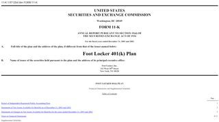 
                            8. Foot Locker 401(k) - SEC.gov - Footlocker 401k Portal