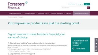 
                            3. For agents | Foresters Financial - Forester Insurance Portal