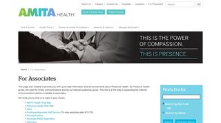 
                            5. For Associates Chicago, Illinois (IL) - Presence Health - Amita Employee Portal