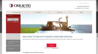 
                            2. For Consumers - CRB Auto - California Republic Bank Auto Finance Portal