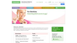 
                            4. For Dentists-DeltaDentalOK - Delta Dental of Oklahoma - Delta Dental Pearl Provider Portal