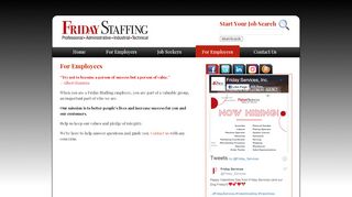 
                            7. For Employees - Friday Staffing Services: Asheville ...