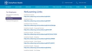 
                            2. For Employees of UnityPoint Health | NetLearning - My Net Learning Login
