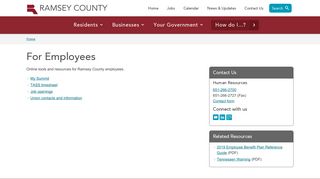 
                            1. For Employees | Ramsey County