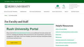 
                            3. For Faculty and Staff | Rush University - Rush Email Login