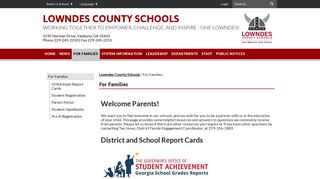 
                            3. For Families - Lowndes County Schools - Hahira Middle School Parent Portal