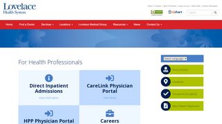 
                            5. For Health Professionals | Lovelace Health System in New ... - Lovelace Provider Portal
