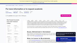 
For more information or to request academic accommodations ...
